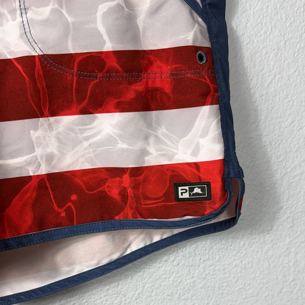 Pelagic Women's Moana American Flag Fishing Shorts - Picture 2 of 9